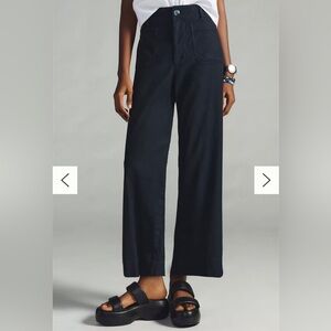 Maeve Colette Cropped Wide-Leg Pants Linen Edition 29 Tall